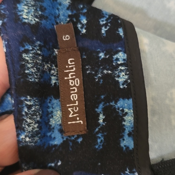 J. McLaughlin Blue Pencil Skirt Size 6 - Picture 4 of 6